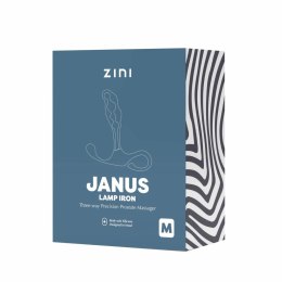 ZINI JANUS Lamp Iron M Bordeaux - anatomiczny masażer z metalu i silikonu