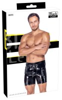 Black Level Vinylowe Szorty Męskie Czarny Połysk M z Kieszeniami