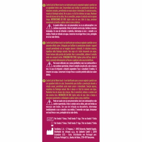 Control Lub Gel Warm Touch żel intymny rozgrzewający 75 ml pomarańczowy