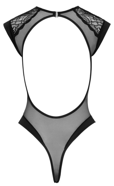 Cottelli Lingerie Body z Cyrkoniami S/M, koronka i mikrofibra, czarne