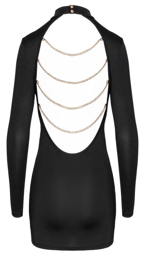 Cottelli PARTY Sukienka mini z łańcuszkami, czarna, rozmiar M