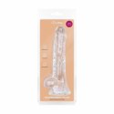 Dream Toys Crystal Clear Dildo 17 cm z anatomiczną podstawą