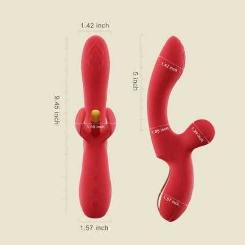 HoneyPlayBox Fortexa Red - Model z Funkcją Rytmicznego Stymulanta A-Spot