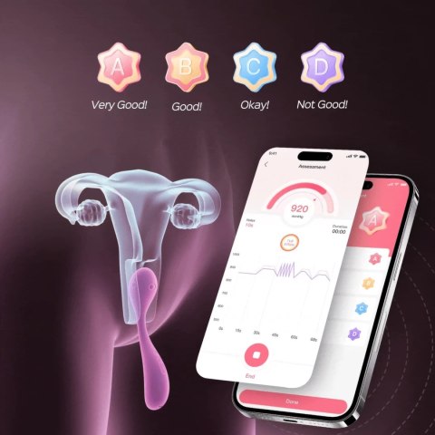 HoneyPlayBox PUFF Trener Kegla Czerwony z Aplikacją i Regulacją Objętości