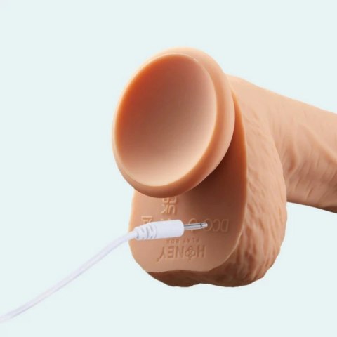 HoneyPlayBox Paxton - Anatomiczny model obrotowo-wibrujący 21,9 cm z mocowaniem