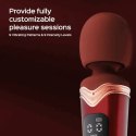 HoneyPlayBox Stormi - Czerwony masażer z funkcją podgrzewania, 9 trybow