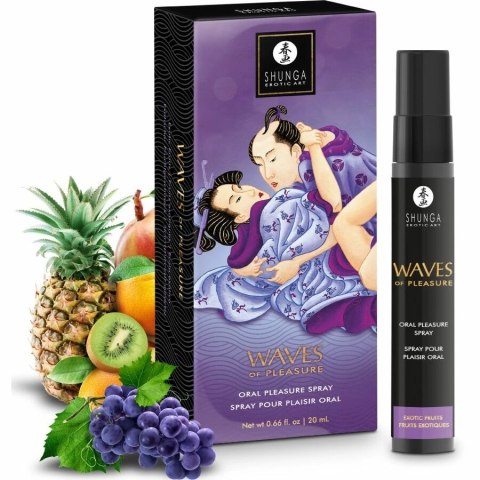 Shunga Waves Spray do Ust Egzotyczne Owoce 20ml - nawilżający aromat