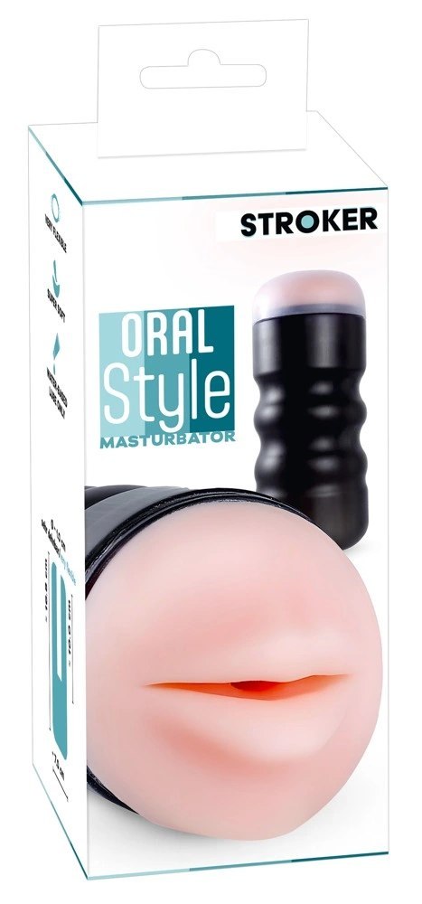 Stroker Oral Style - kompaktowa maszyna intymna w etui, 16,8 cm