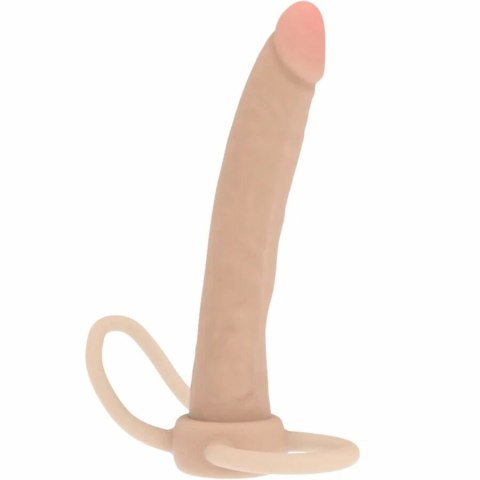 ToyJoy Get Real Double Trouble silikonowy system analny 16 cm beżowy