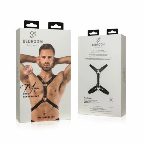 EasyToys Max Bondage uniwersalny pas uprzęży czarny regulowany 26-50 cm