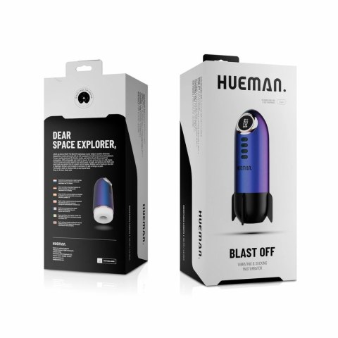 Hueman Blast Off Intymna Maszyna Wibracyjna z LED Fioletowa