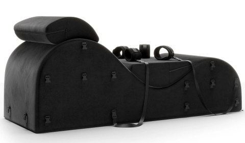 Liberator Black Label Esse - ergonomiczny szezlong z akcesoriami, czarny