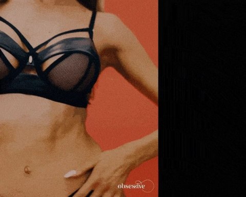 Obsessive Dominna komplet bielizny 2-częściowy czarny, regulacja