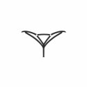 Obsessive Euridia Stringi Czarny Minimalistyczny Design Komfort