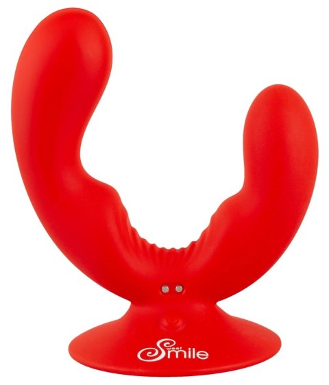 Sweet Smile Dual Vibrator silikonowy podwojny z przyssawką USB