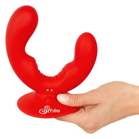Sweet Smile Dual Vibrator silikonowy podwojny z przyssawką USB