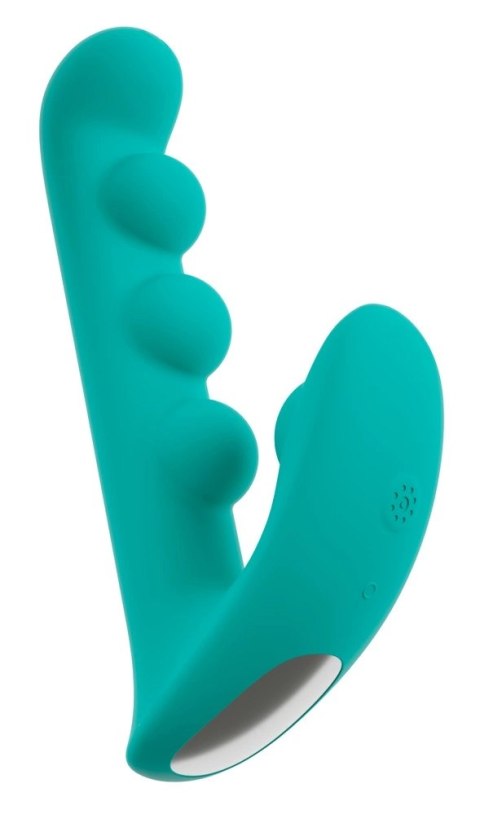 Beau Coeur Sylora Unique Beads - silikonowa maszyna intymna z kulkami, 17 cm