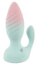 Beau coeur Juvela RC zdalny korek analny z podwojną stymulacją, pastelowy