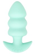 Cuties Mini Zielony Plug Wibracyjny - 7 Trybow, Silikonowy, 8,3 cm