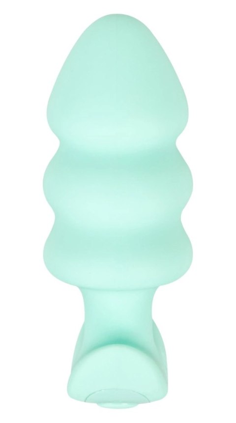 Cuties Mini Zielony Plug Wibracyjny - 7 Trybow, Silikonowy, 8,3 cm