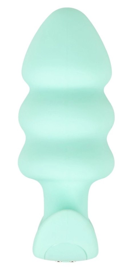 Cuties Mini Zielony Plug Wibracyjny - 7 Trybow, Silikonowy, 8,3 cm