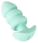 Cuties Mini Zielony Plug Wibracyjny - 7 Trybow, Silikonowy, 8,3 cm