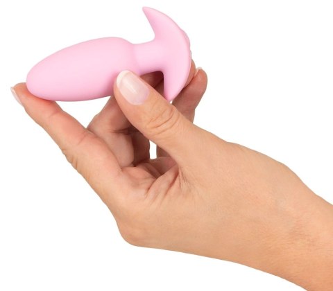 Cuties Plug Rose - Wibrująca mini nakładka silikonowa 8 cm, rożowa