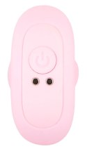Cuties Plug Rose - Wibrująca mini nakładka silikonowa 8 cm, rożowa