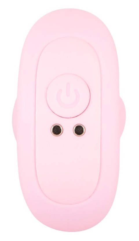 Cuties Plug Rose - Wibrująca mini nakładka silikonowa 8 cm, rożowa