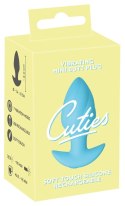 Cuties Plug Wibrujący Mini Niebieski - 7 Trybow, Silikonowy, 8 cm