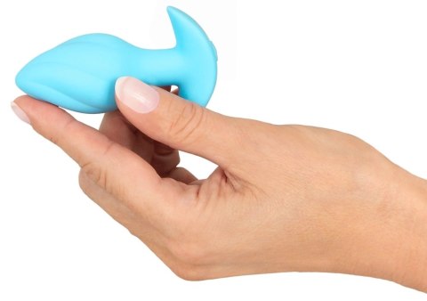 Cuties Plug Wibrujący Mini Niebieski - 7 Trybow, Silikonowy, 8 cm