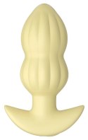 Cuties Wibrująca Zatyczka Anatomiczna Żołta 7 Trybow Silikon 8cm