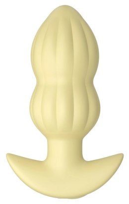Cuties Wibrująca Zatyczka Anatomiczna Żołta 7 Trybow Silikon 8cm