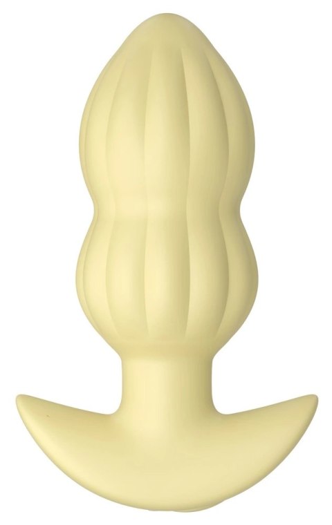 Cuties Wibrująca Zatyczka Anatomiczna Żołta 7 Trybow Silikon 8cm