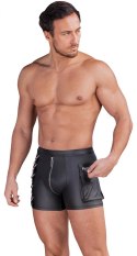 NEK spodnie męskie M matowe, łańcuchy, kieszeń cargo, czarne