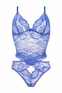 Obsessive Romina Top Set niebieski z koronką regulowany M
