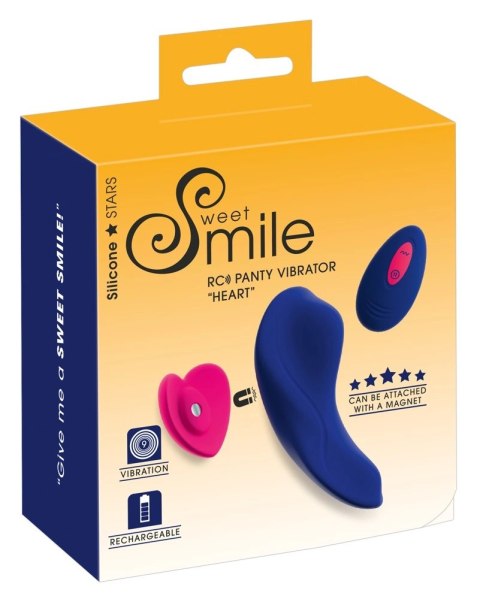 Sweet Smile Heart RC - dyskretna maszyna intymna z pilotem, rożowa