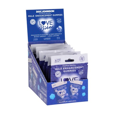 Doc Johnson Love Bites Żelki dla mężczyzn 12 sztuk 9g wsparcie witalności Doc Johnson Love Bites Żelki dla mężczyzn 12 sztuk 9g wsparcie witalności