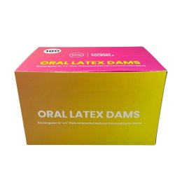 EXS Oral Dams 100 szt. - bezzapachowe zapory doustne z lateksu