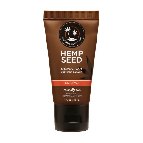 Earthly Body Hemp Shave Cream 30ml krem do golenia z olejem konopnym Earthly Body Hemp Shave Cream 30ml krem do golenia z olejem konopnym