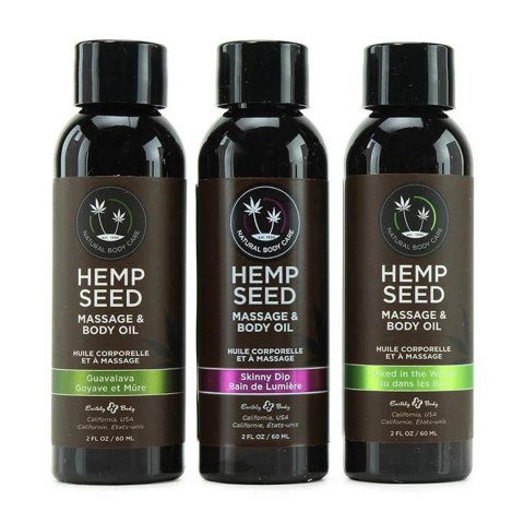 Earthly Body Zestaw 3 olejkow do masażu Hemp Mini Mix 3x30ml Earthly Body Zestaw 3 olejkow do masażu Hemp Mini Mix 3x30ml