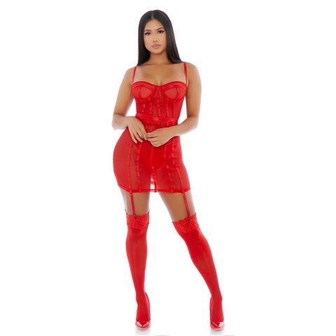 Forplay Sheer Desires L zestaw bielizny dwuczęściowej z siateczką Forplay Sheer Desires L zestaw bielizny dwuczęściowej z siateczką