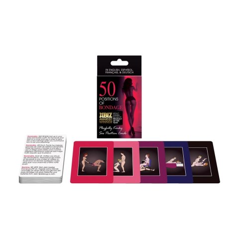 Kheper Games Zestaw Kart 50 Pozycji Bondage - Gra Towarzyska dla Par Kheper Games Zestaw Kart 50 Pozycji Bondage - Gra Towarzyska dla Par