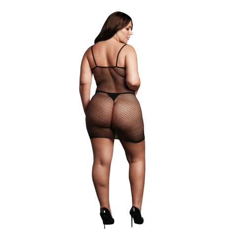 Le Desir sukienka siateczkowa na ramiączkach XL-4XL czarna Le Desir sukienka siateczkowa na ramiączkach XL-4XL czarna