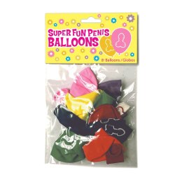 Little Genie Balony Lateksowe Wielokolorowe 8 szt. Dekoracyjne
