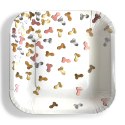 Little Genie Glitterati Talerze papierowe 7" metaliczne wzory 8 szt.