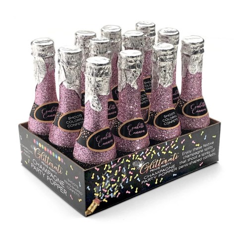 Little Genie Glitterati - Zestaw 12 konfetti szampańskich, kolorowe Little Genie Glitterati - Zestaw 12 konfetti szampańskich, kolorowe