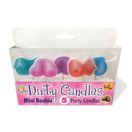 Little Genie - Zestaw dekoracyjnych świec w oryginalnych kształtach, 5 szt.