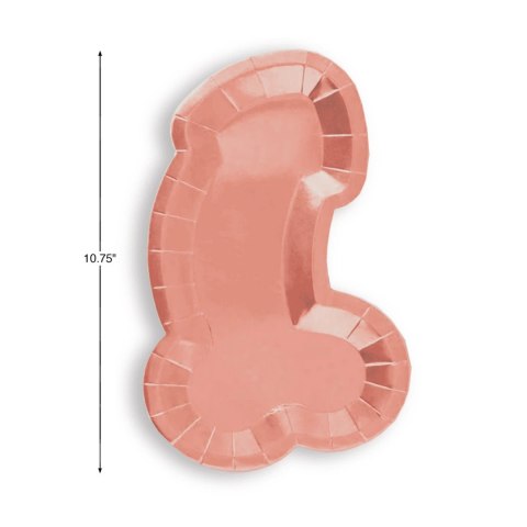 Little Genie zestaw 8 talerzy dekoracyjnych rożowe złoto 18 cm Little Genie zestaw 8 talerzy dekoracyjnych rożowe złoto 18 cm