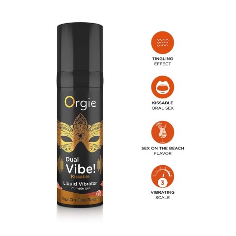 Orgie Dual Vibe! żel o smaku koktajlu Sex On The Beach 15 ml Orgie Dual Vibe! żel o smaku koktajlu Sex On The Beach 15 ml